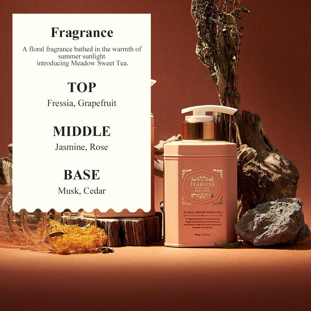 Jabón Corporal Vegano Floral Meadow Sweet Tea 500g - Hidratante