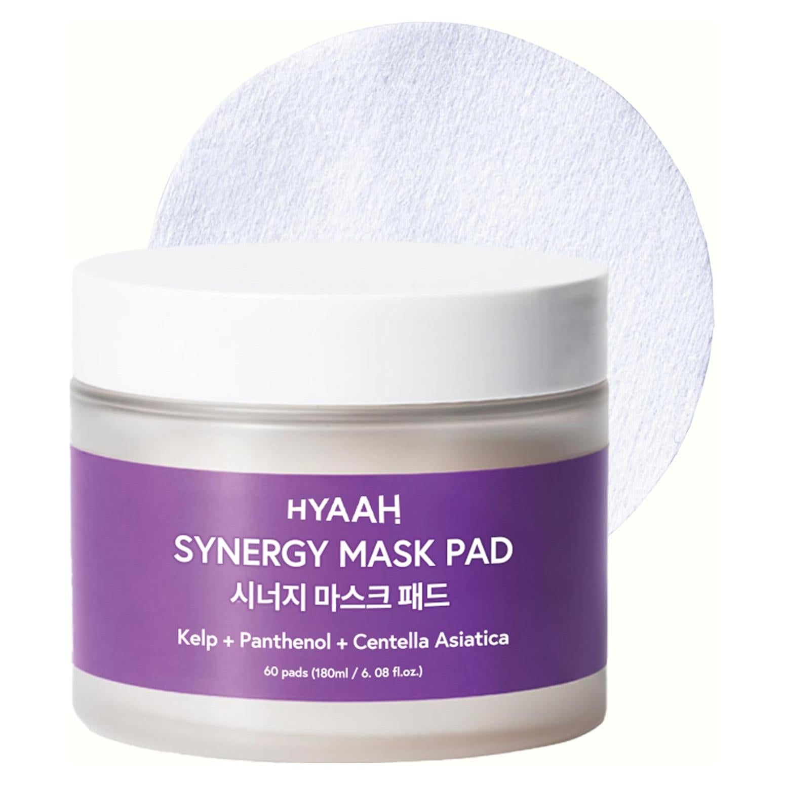 Pad de Máscara Sinérgico HYAAH - 60 Discos Faciales Hidratantes