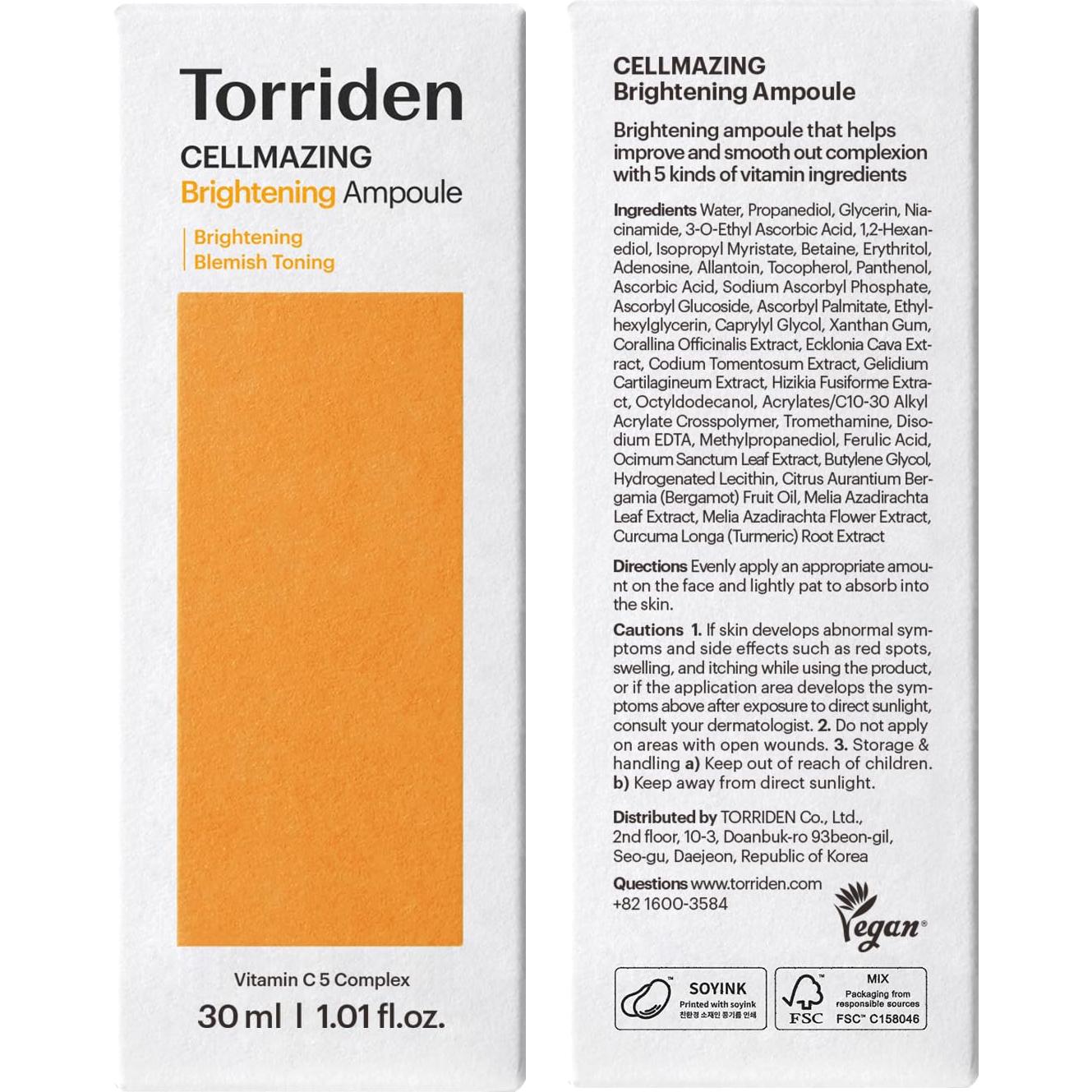 Suero Facial Torriden CELLMAZING Vita C 30ml - Vitamina C 5D