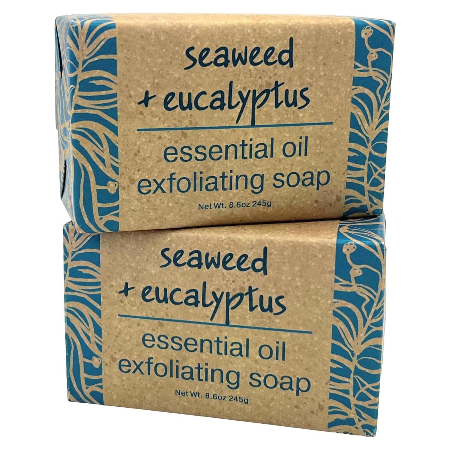 Jabón Exfoliante de Algas Marinas y Eucalipto Greenwich Bay - 2 Unidades 244g