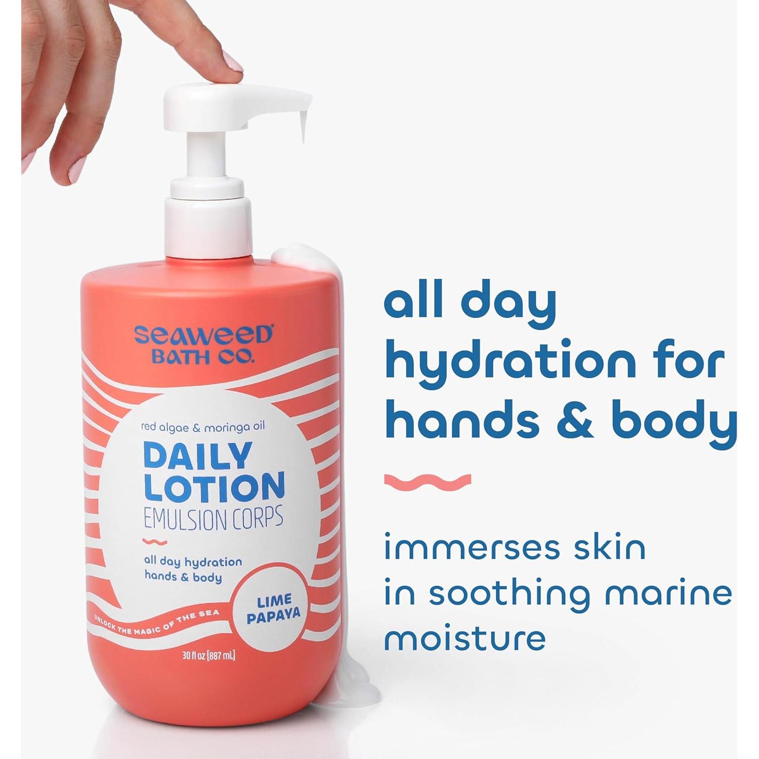 Loción Diaria Hidratante Papaya y Limón Seaweed Bath Co, 850 g