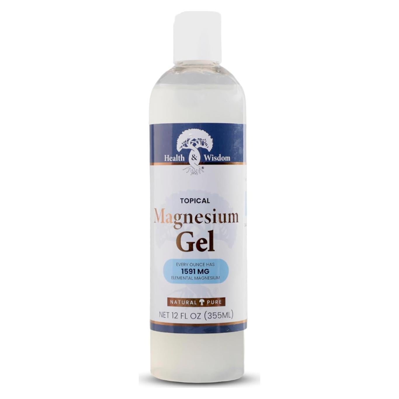 Gel de Magnesio Puro Health and Wisdom 340g - Alivio Muscular