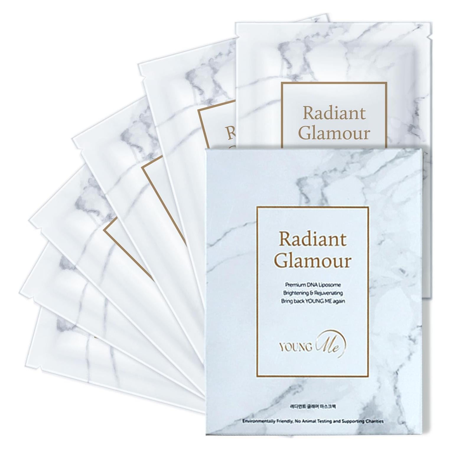 Máscara Facial Hipoalergénica YoungMe Radiant Glamour 25g x 6