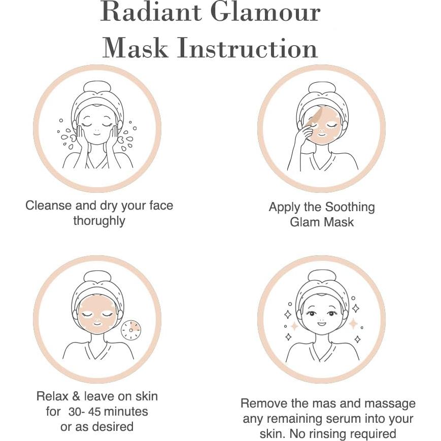 Máscara Facial Hipoalergénica YoungMe Radiant Glamour 25g x 6