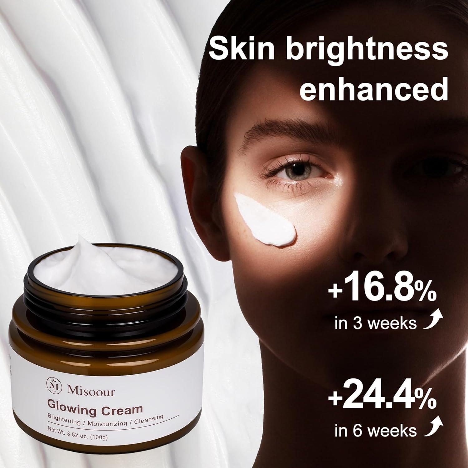 Crema Hidratante Facial Misoour 100g con Ácido Hialurónico y Vitamina C