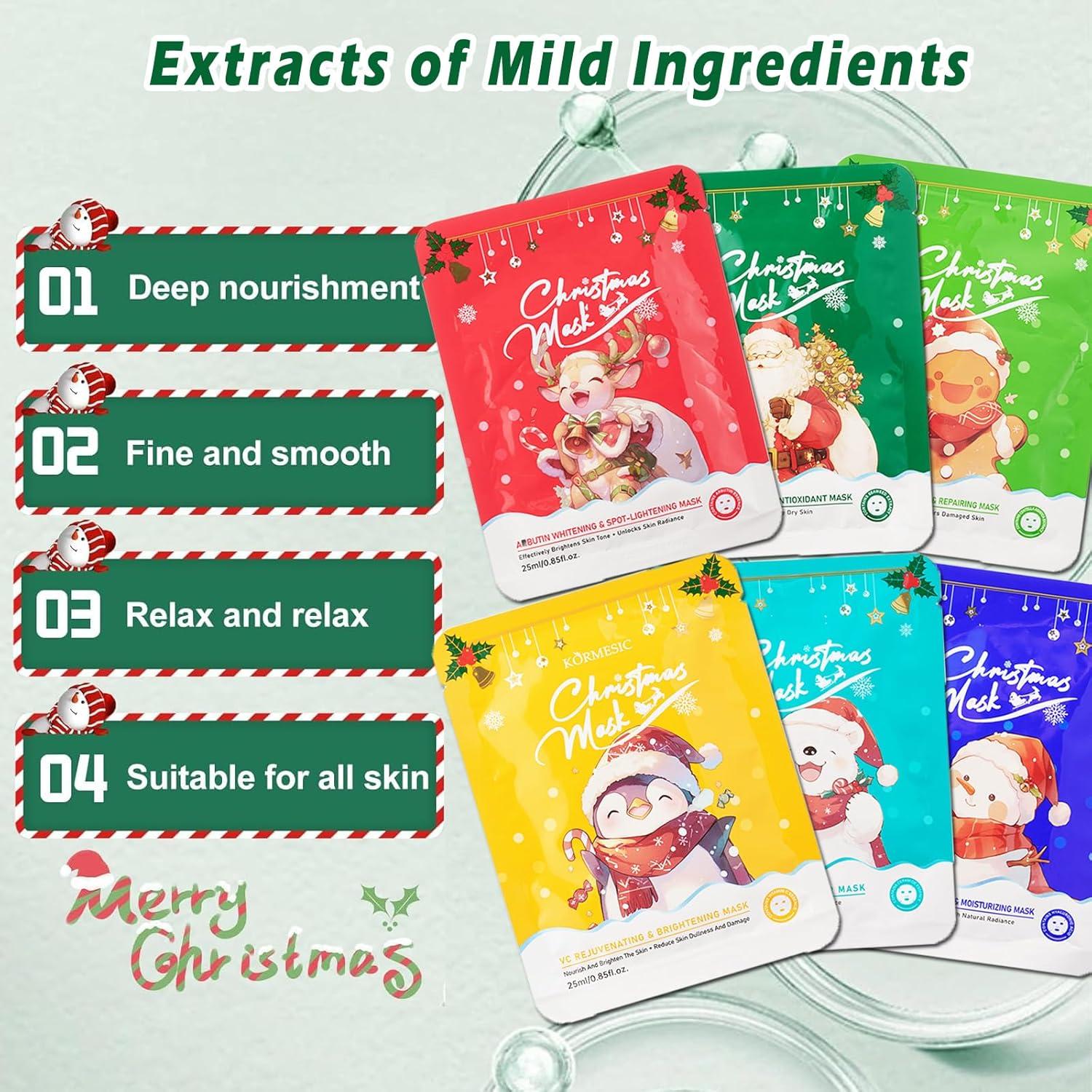 Conjunto de 12 Mascarillas Faciales Hidratantes Xiuxixu