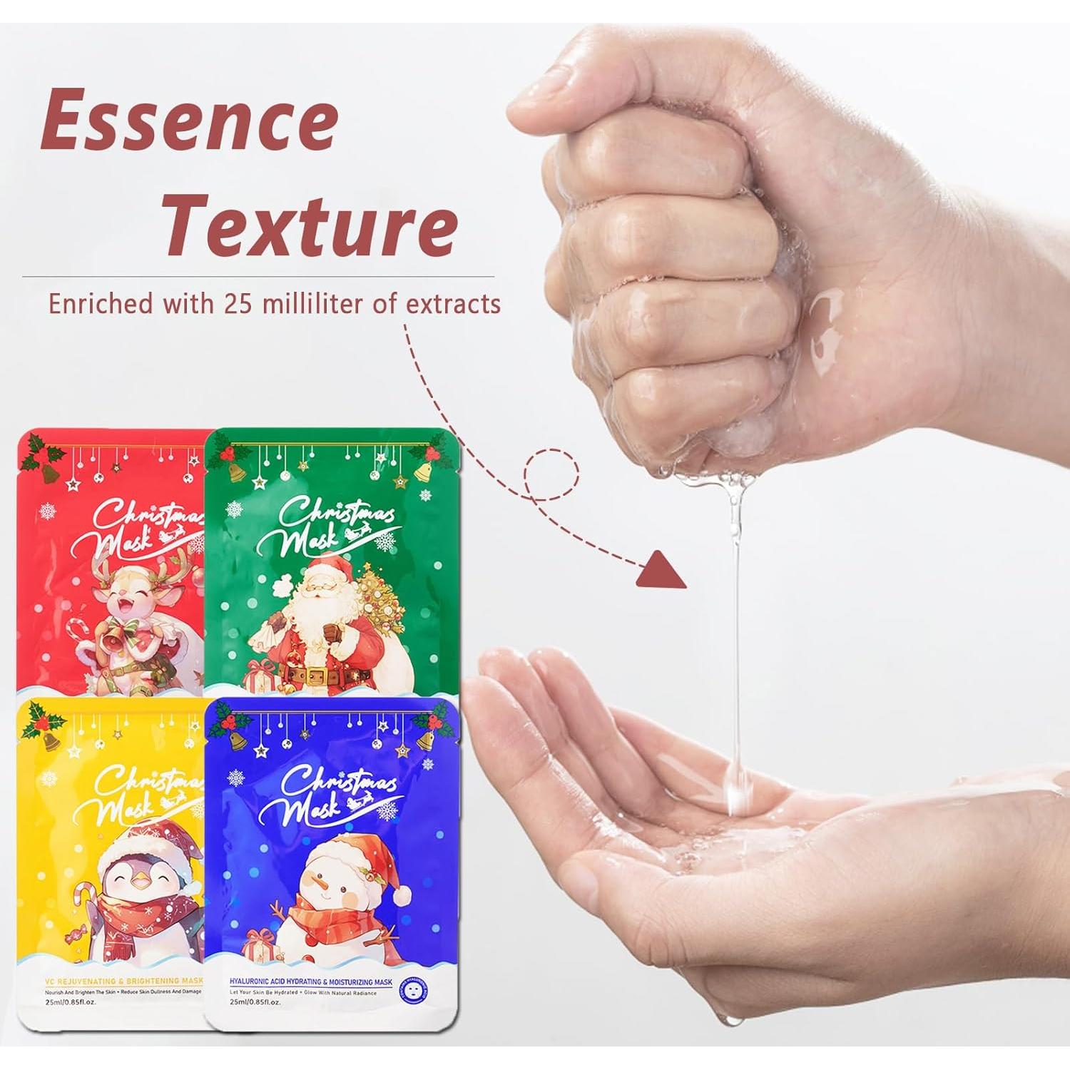 Conjunto de 12 Mascarillas Faciales Hidratantes Xiuxixu