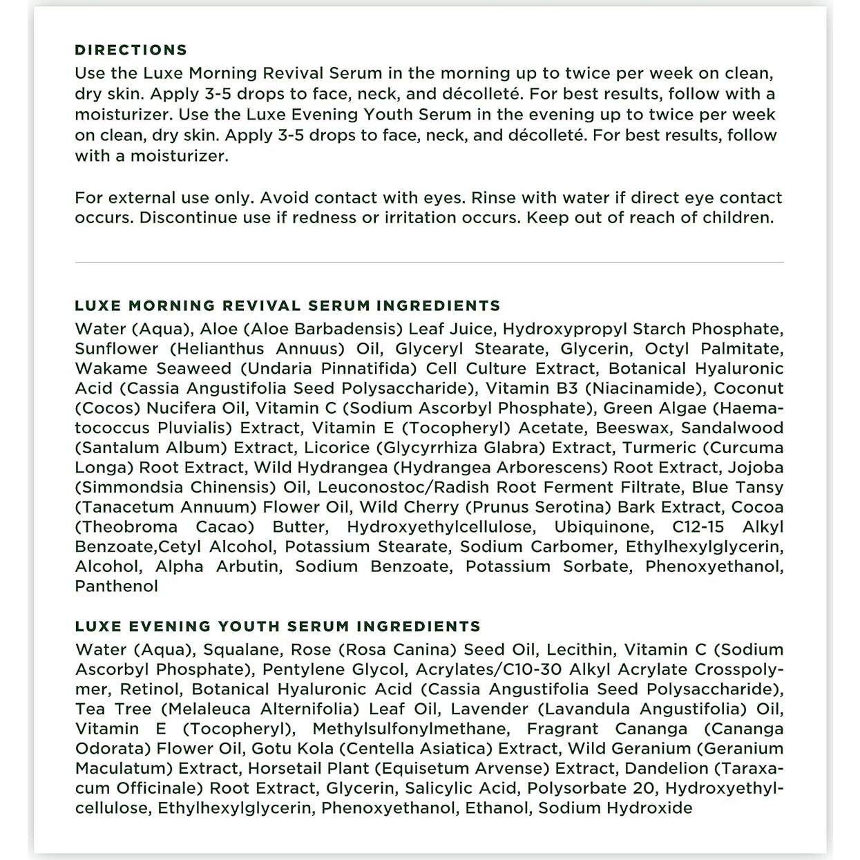 Suero Facial Árbol de la Vida - Hidratante 2 x 29.57 ml