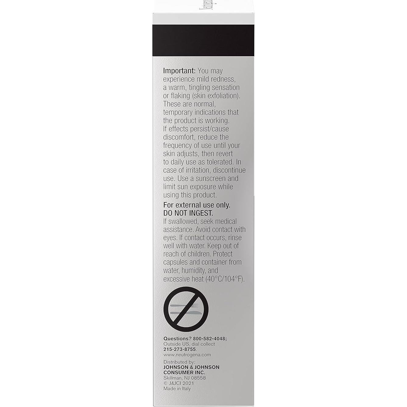 Cápsulas Suero Facial Retinol Neutrogena 30 ct Antiarrugas