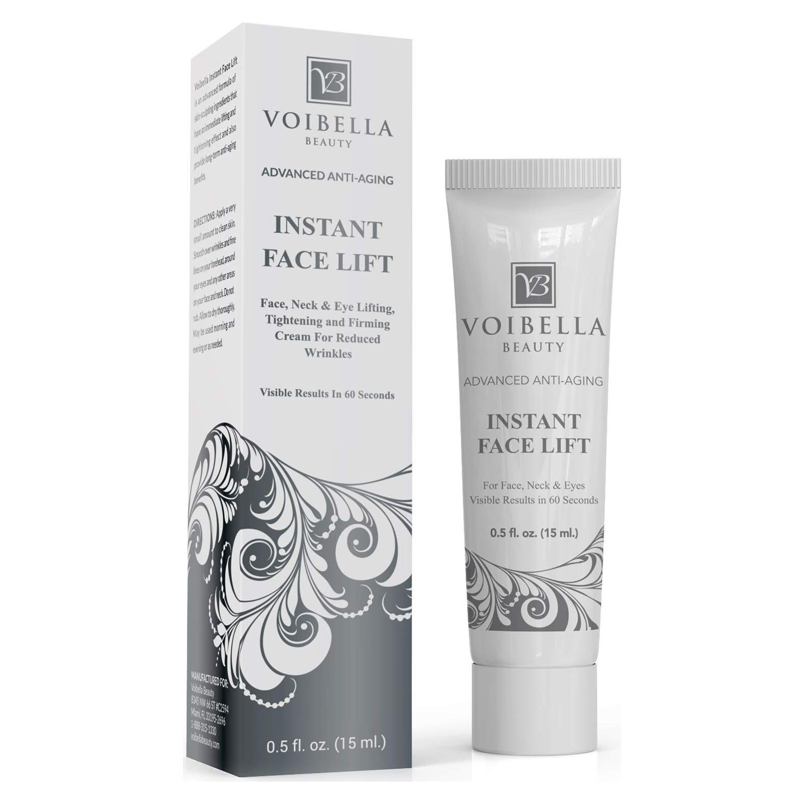 Crema Lifting Facial Instantánea Voibella 14.17g - Suero Antiarrugas