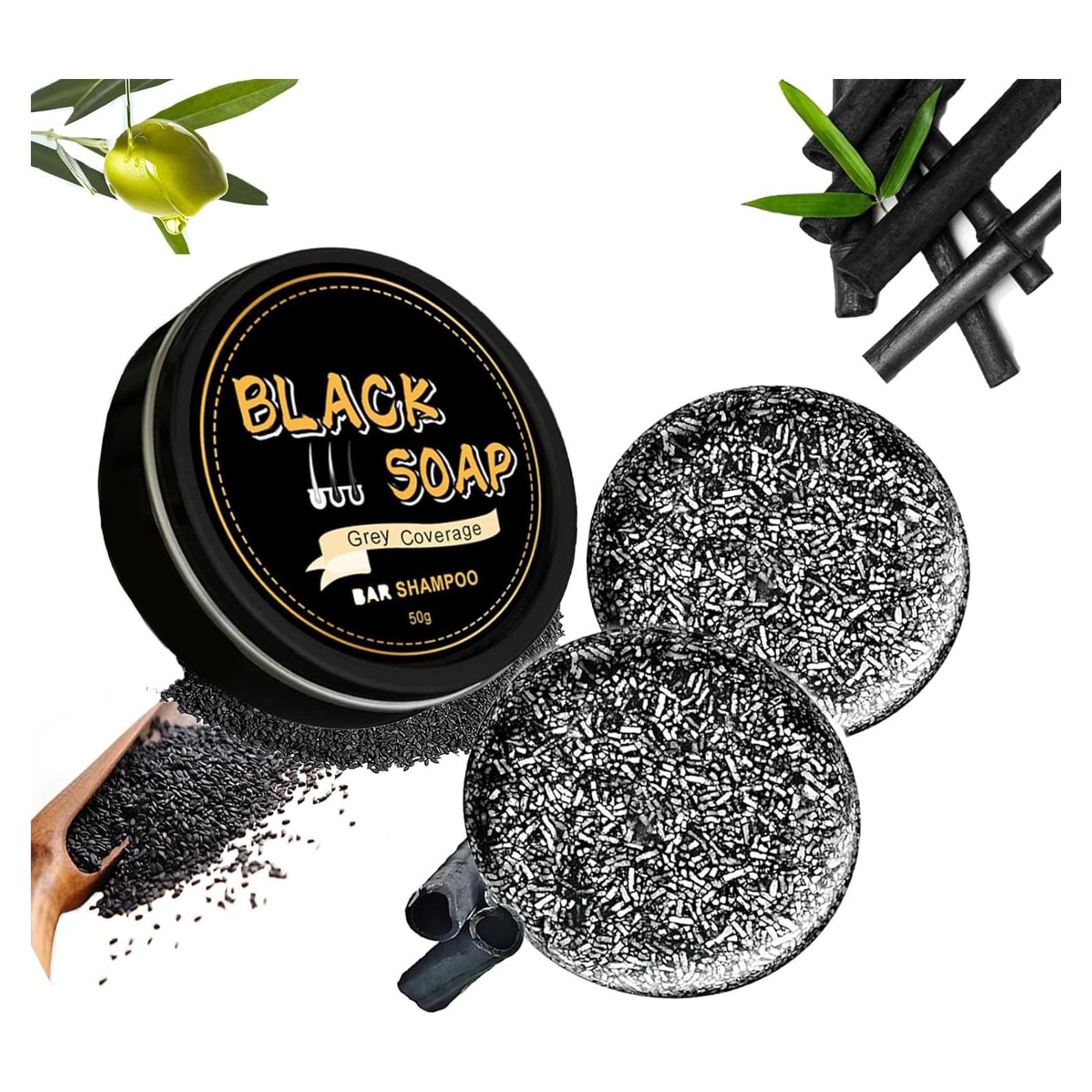 Jabón en Barra Natural Pewatul para Cabello Gris con Ginseng