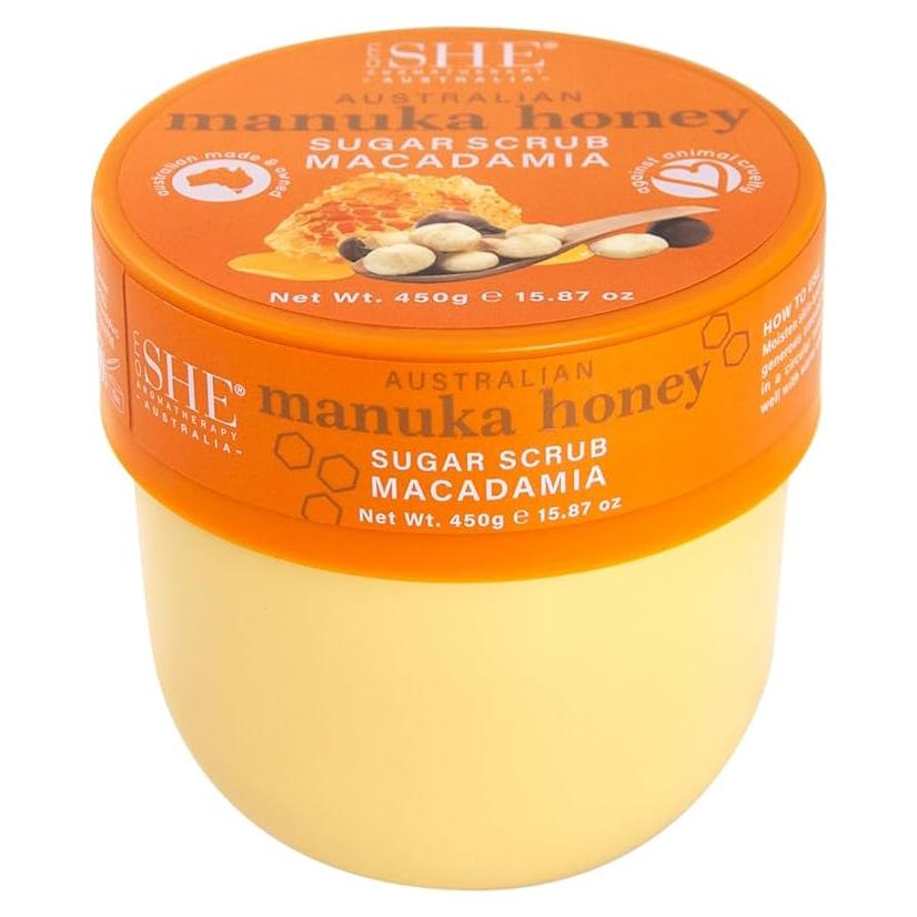 Exfoliante Corporal OM SHE con Miel de Manuka 450g - Natural