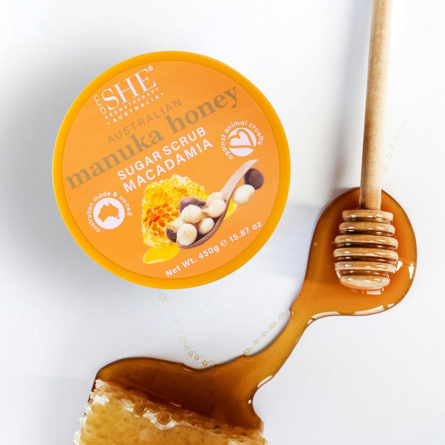 Exfoliante Corporal OM SHE con Miel de Manuka 450g - Natural