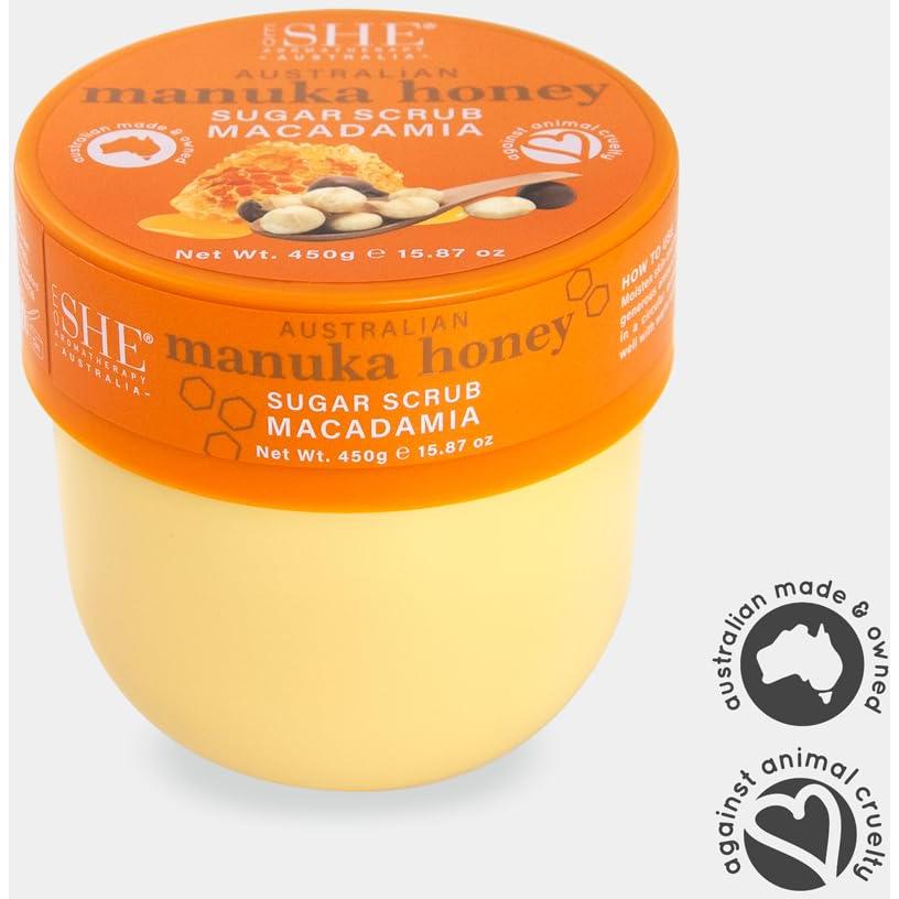 Exfoliante Corporal OM SHE con Miel de Manuka 450g - Natural