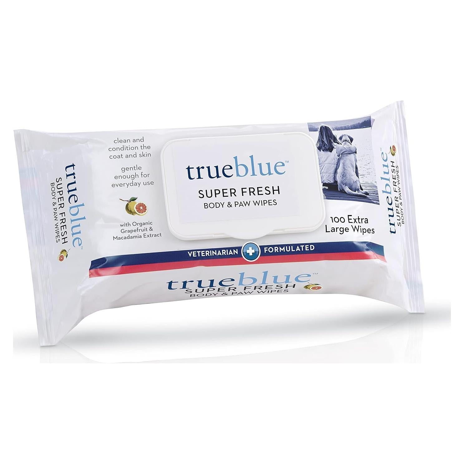 Toallitas Corporales y para Patas TrueBlue - 100 Unidades