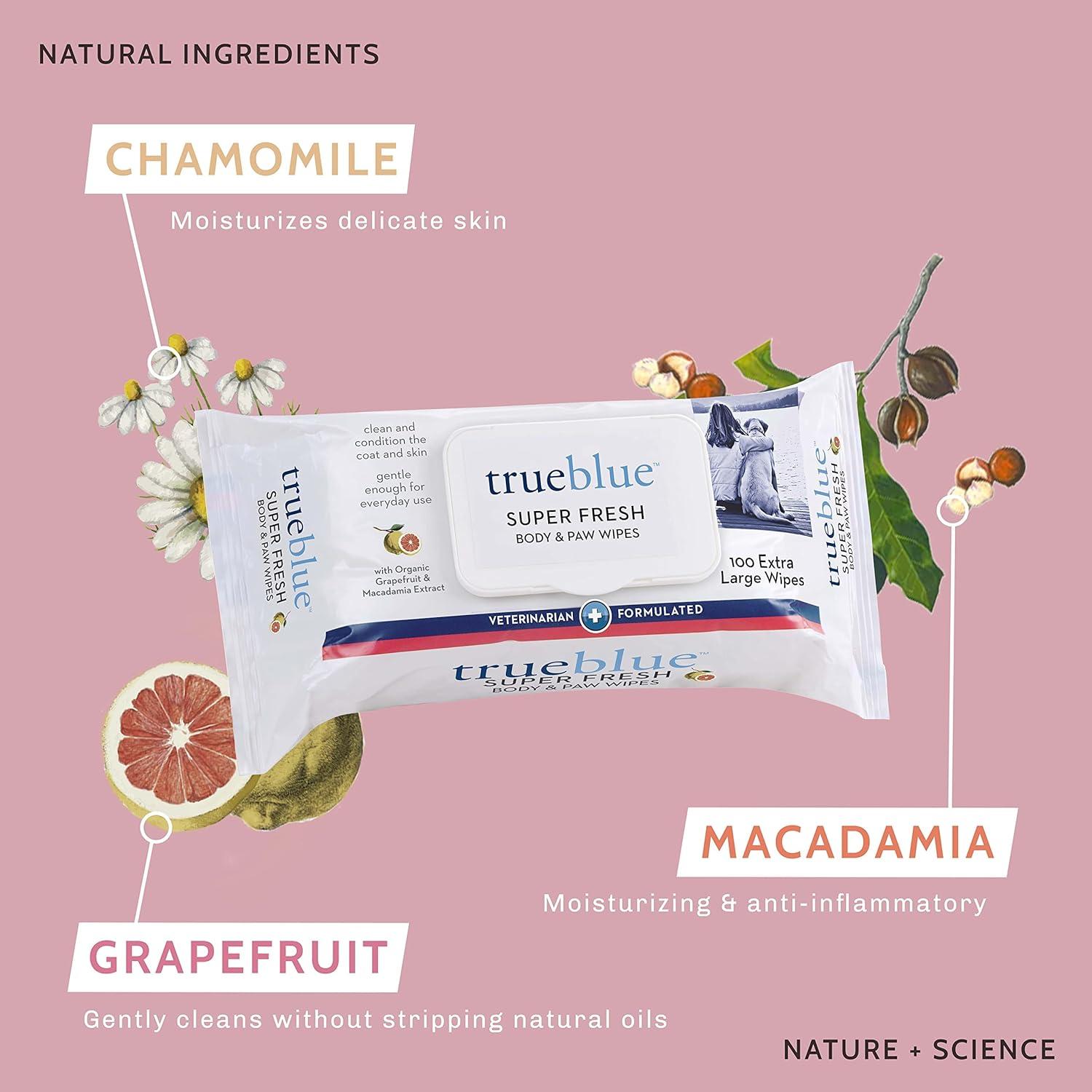 Toallitas Corporales y para Patas TrueBlue - 100 Unidades