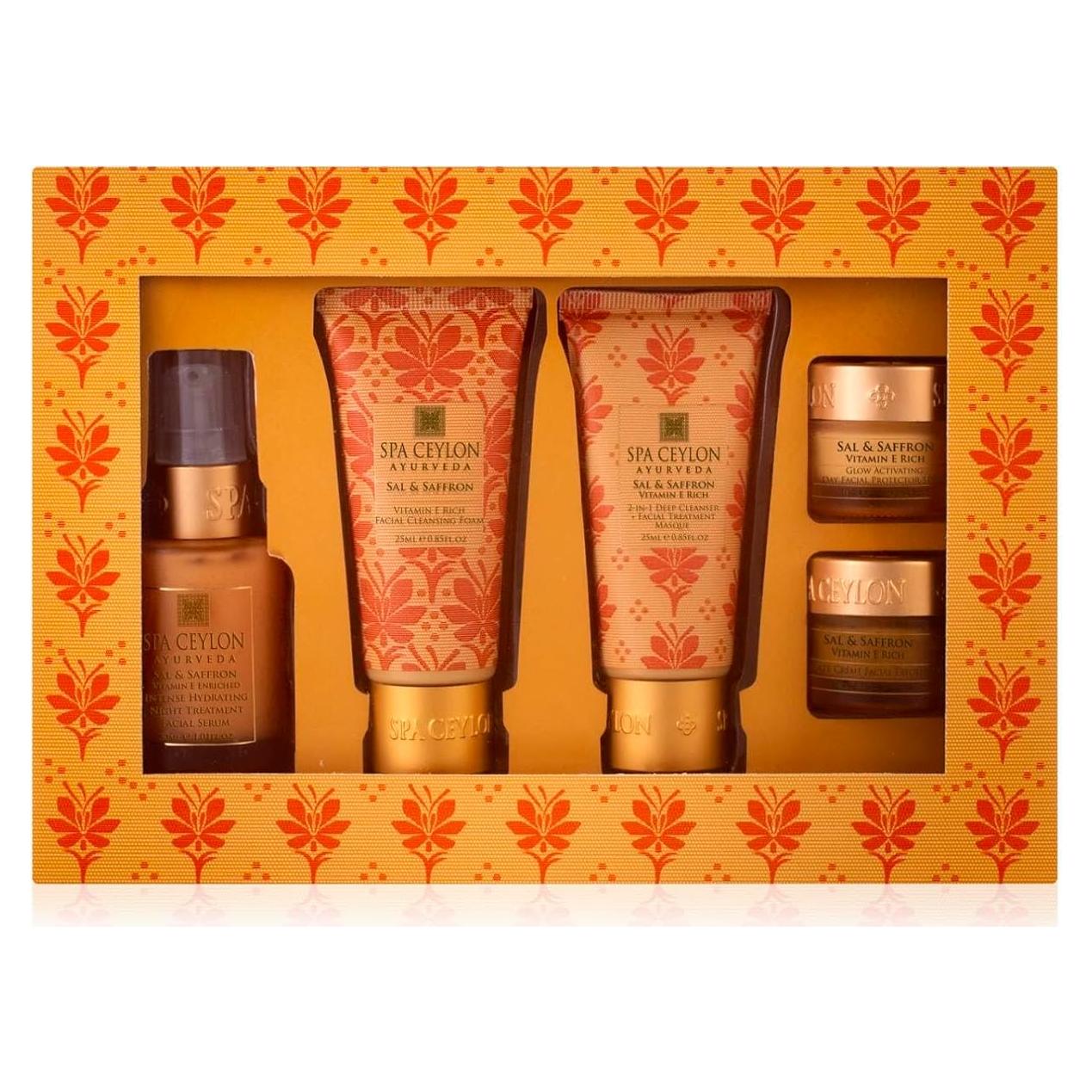Set de Cuidado de la Piel SPA CEYLON Sal y Azafrán 5 productos