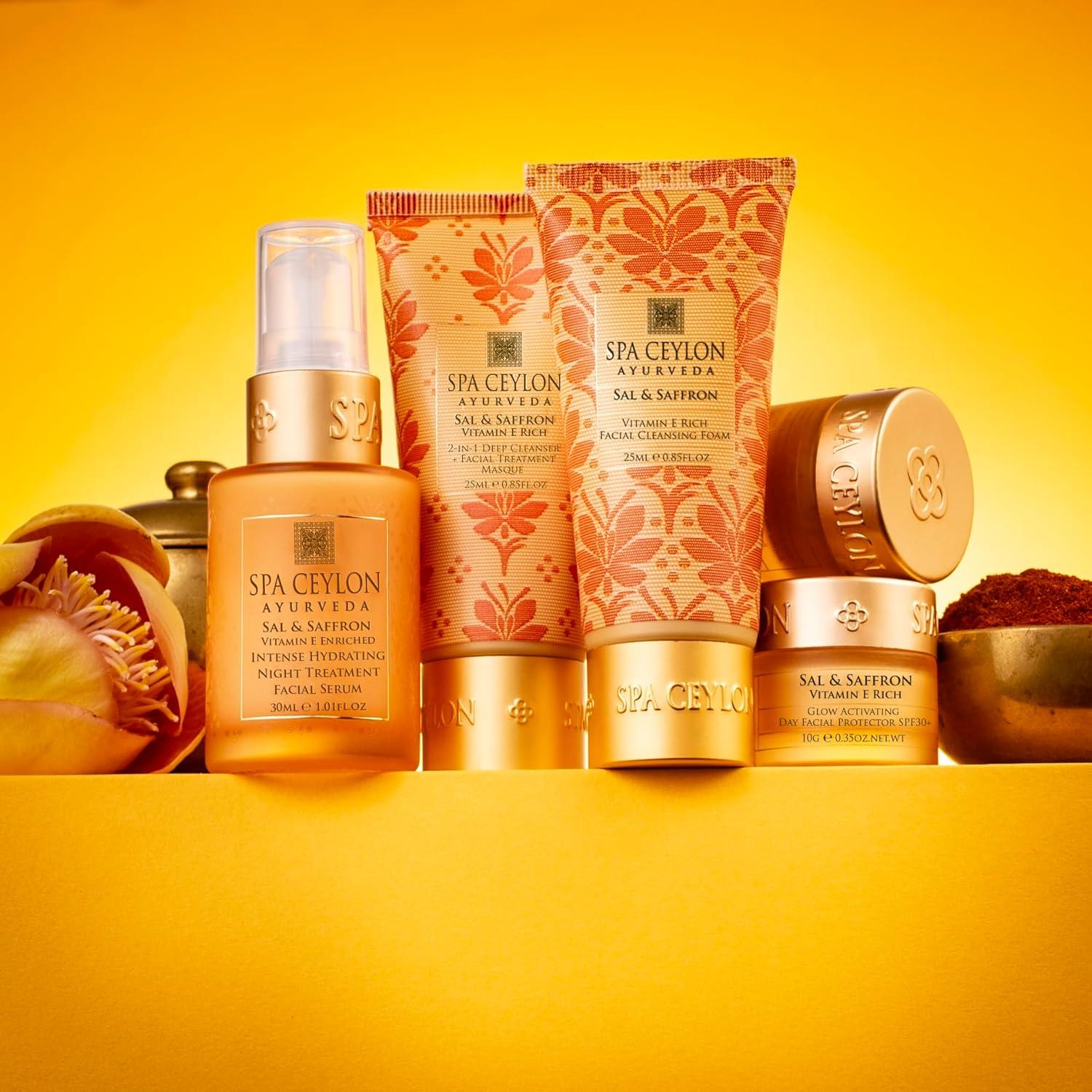 Set de Cuidado de la Piel SPA CEYLON Sal y Azafrán 5 productos