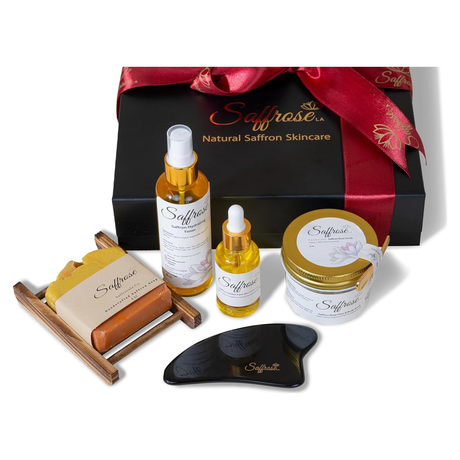 Juego de Cuidado de Piel Hecho a Mano Azafrán 5 Piezas