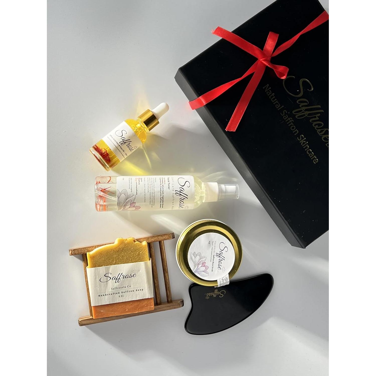 Juego de Cuidado de Piel Hecho a Mano Azafrán 5 Piezas