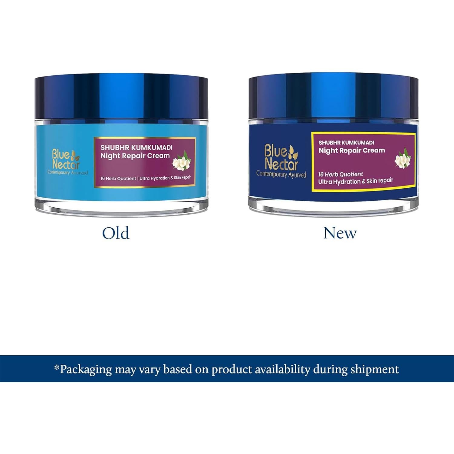 Crema Hidratante Nocturna Blue Nectar Kumkumadi 50 g