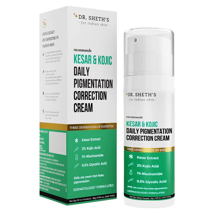 Crema Facial Dr. Sheth de Azafrán 30g - Hidratante Vegano