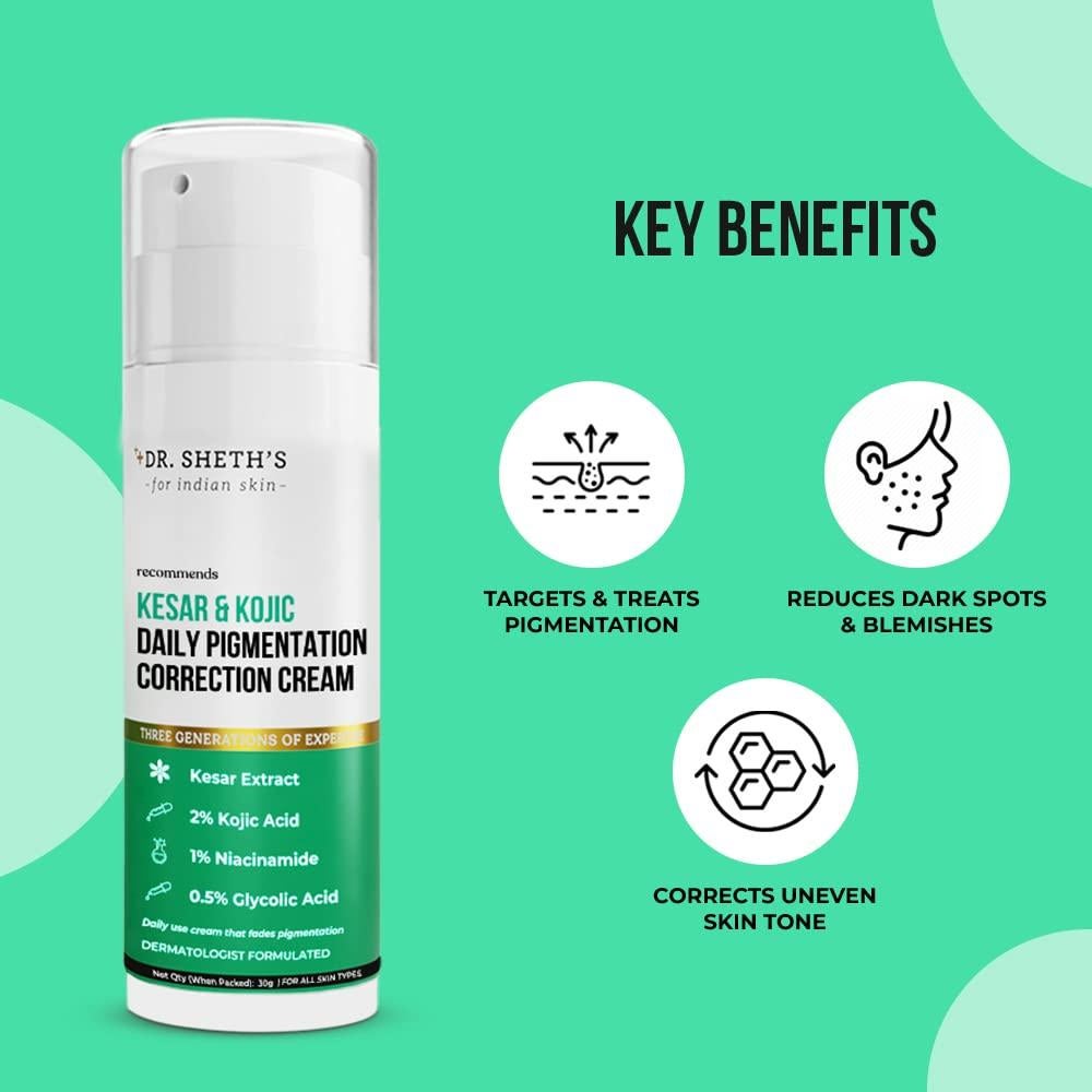 Crema Facial Dr. Sheth de Azafrán 30g - Hidratante Vegano