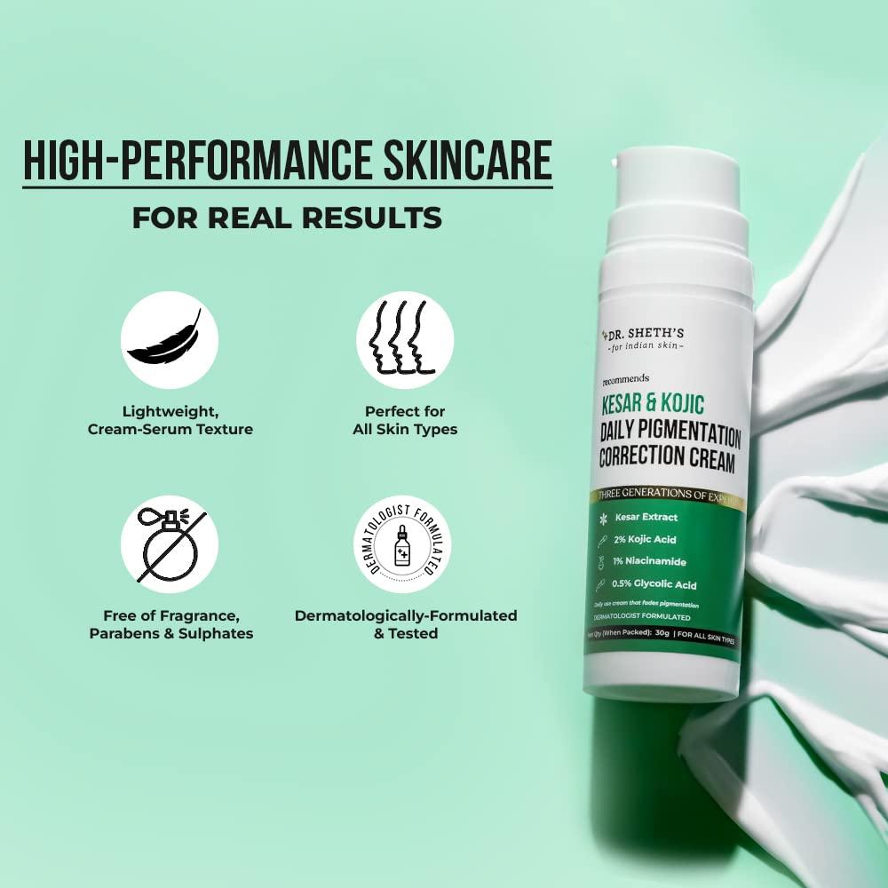 Crema Facial Dr. Sheth de Azafrán 30g - Hidratante Vegano