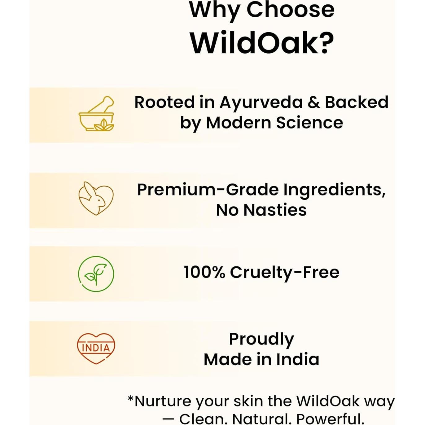 Exfoliante Facial Ayurvédico WildOak 3 en 1 100 g - Anti Acné