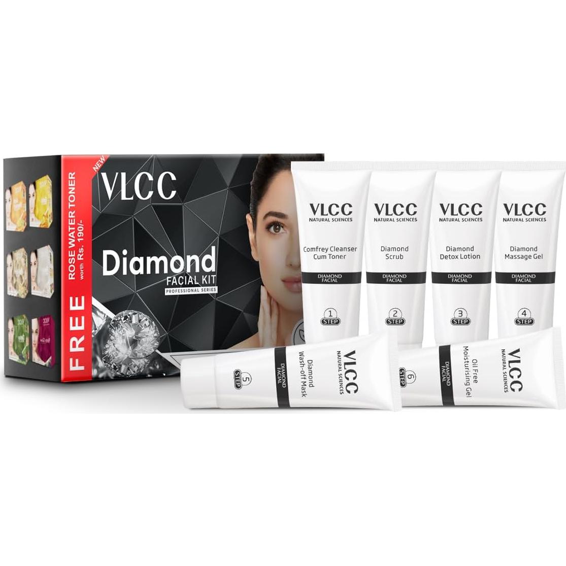 Kit Facial Profesional VLCC con Bhasma de Diamante 180g