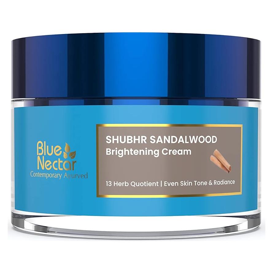 Crema Hidratante Facial Blue Nectar 50g - 13 Hierbas Ayurvédicas