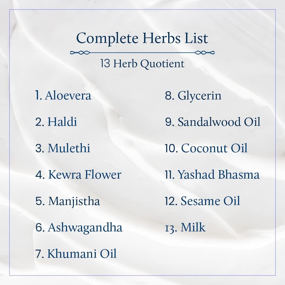 Crema Hidratante Facial Blue Nectar 50g - 13 Hierbas Ayurvédicas