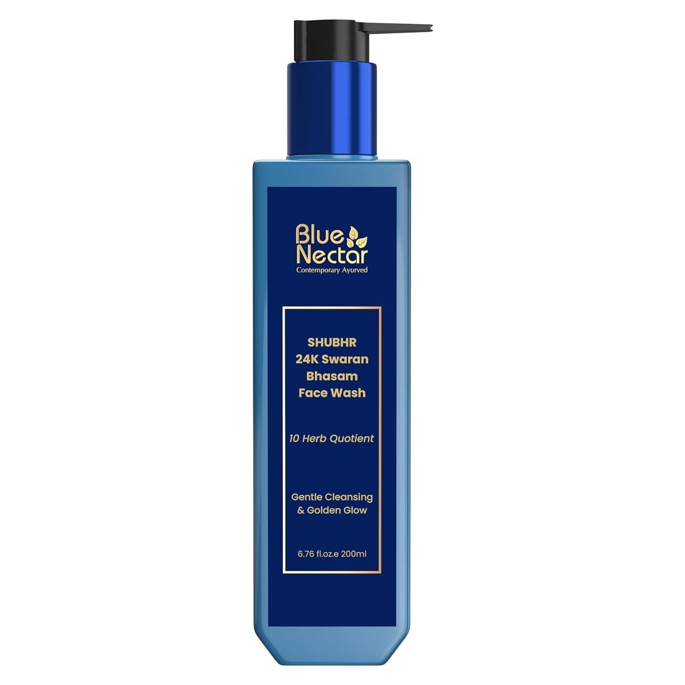 Limpiador Facial Ayurvédico Blue Nectar 24K Oro 200 ml