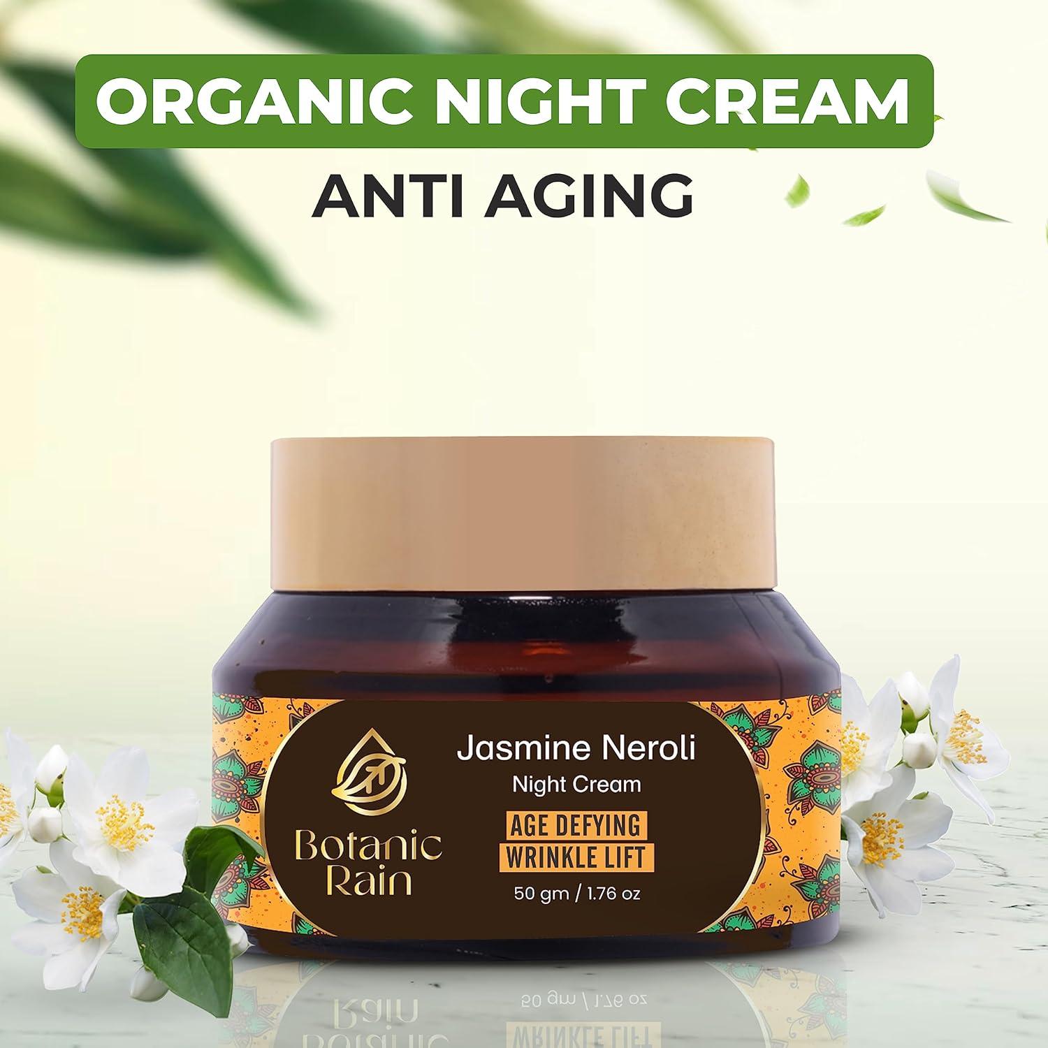 Crema Hidratante Nocturna Orgánica Sanjivan 52 ml Antienvejecimiento
