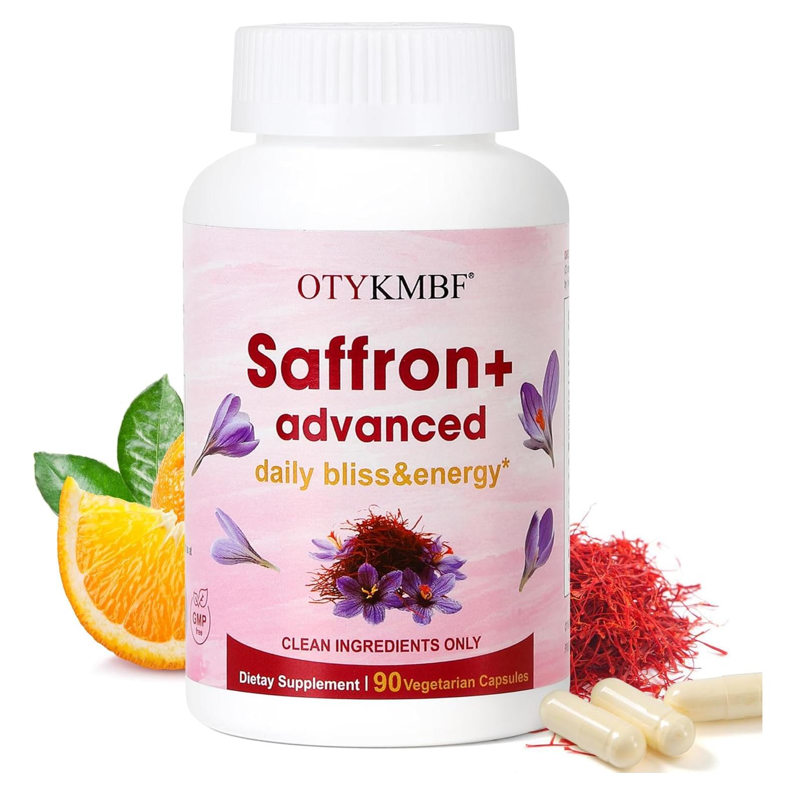 Cápsulas de Azafrán Orgánico OTYKMBF con Colágeno y Biotina - 90 Unidades