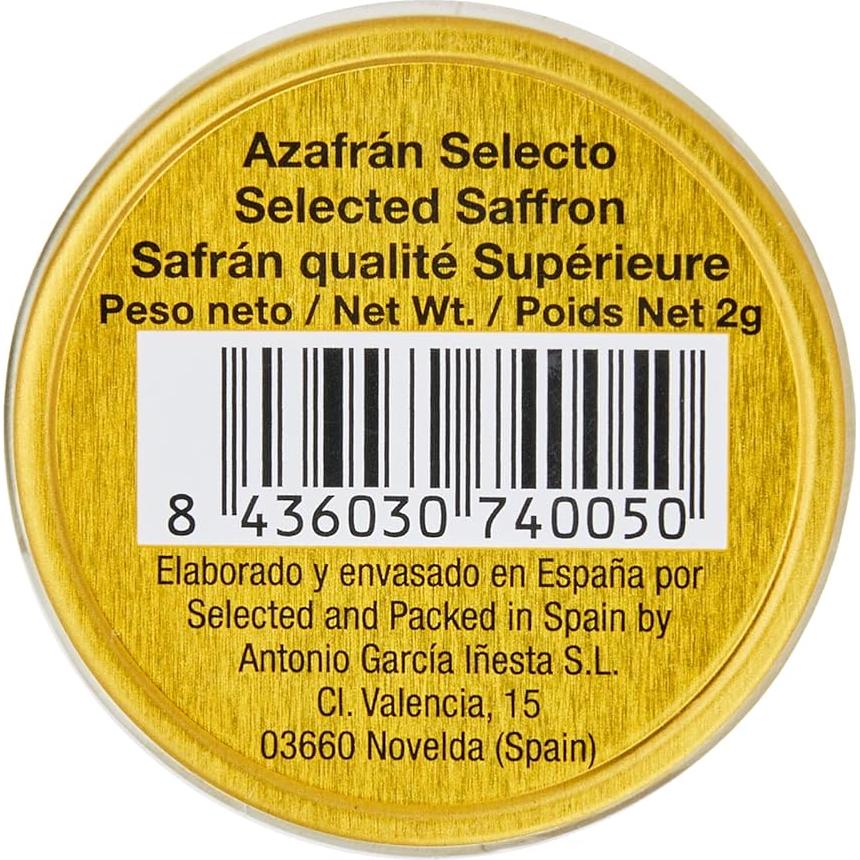 Azafrán Español Puro La Reunión 2 Gramos - 140 Años de Calidad