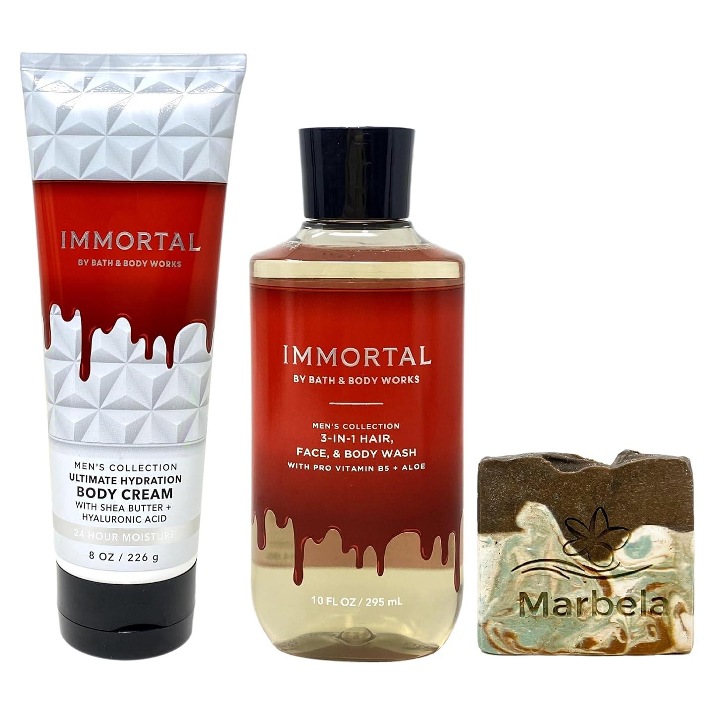Set Inmortal de 2 Piezas Bath & Body Works para Hombres - Crema y Gel de Ducha