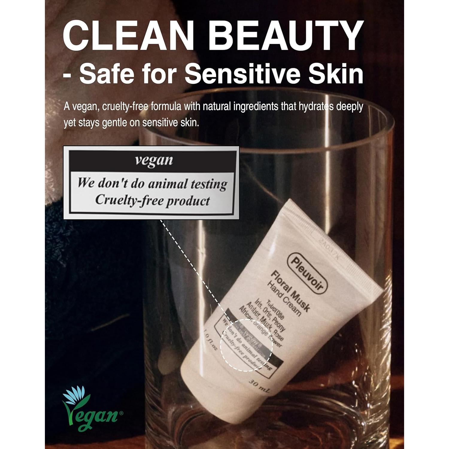 Crema de Manos Pleuvoir Almizcle Floral 40.82g - K-Beauty Vegano