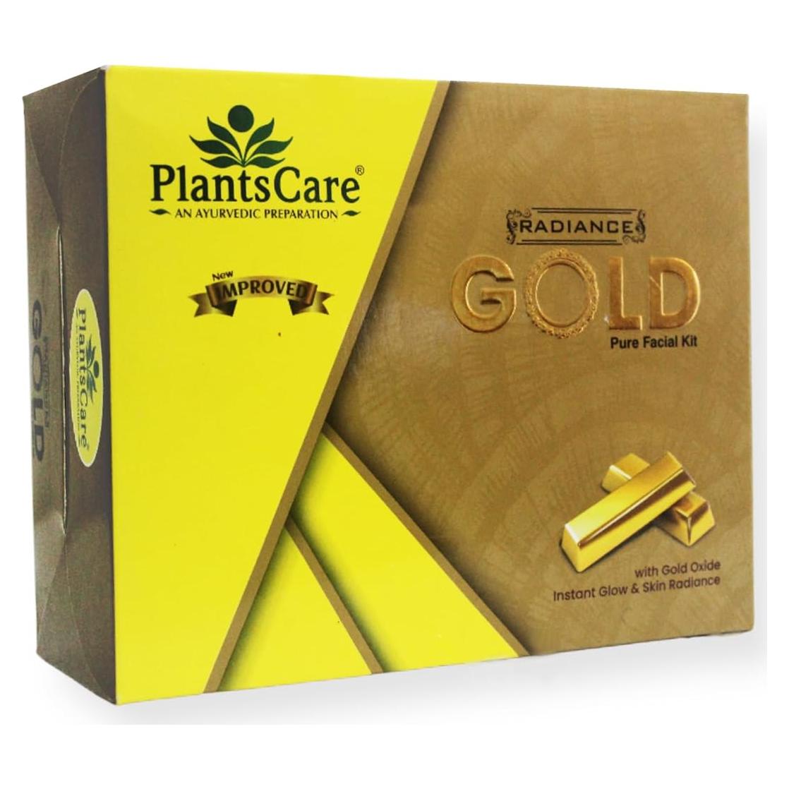 Kit Facial Ayurvédico Plants Care Radiance Gold 210g