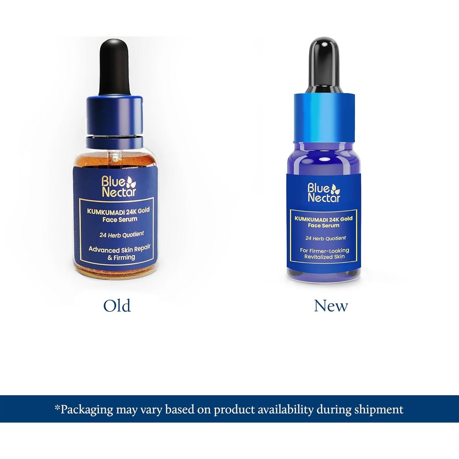 Suero de Oro 24K Blue Nectar 9.8 ml - Antienvejecimiento Natural