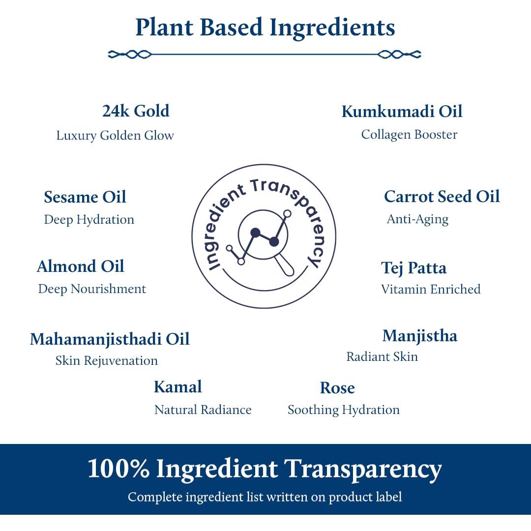 Suero de Oro 24K Blue Nectar 9.8 ml - Antienvejecimiento Natural