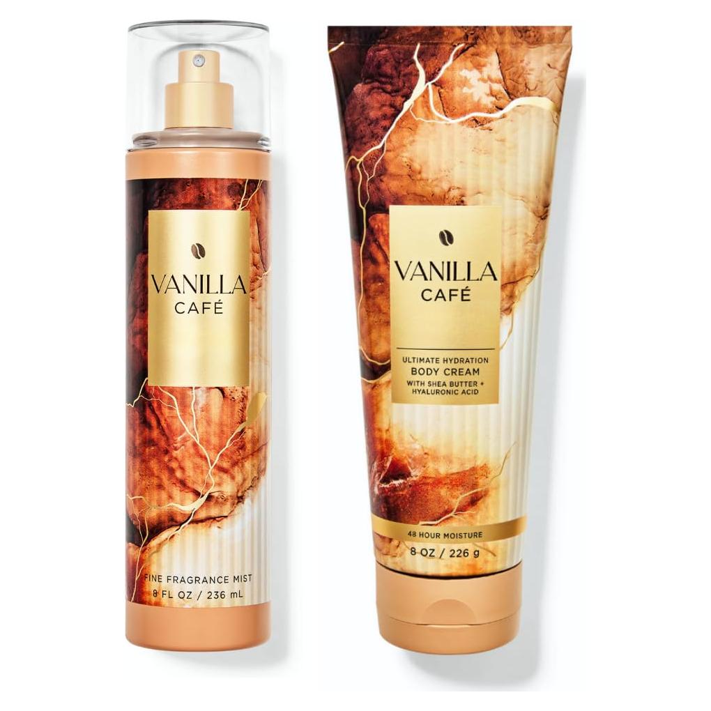Set de Regalo Café de Vainilla Baño y Cuerpo - Spray 236 mL y Crema 226 g