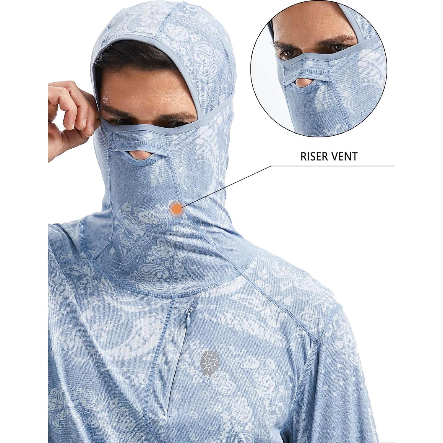 Camisa de Protección Solar para Hombre PIQIDIG UPF 50+ 3XL