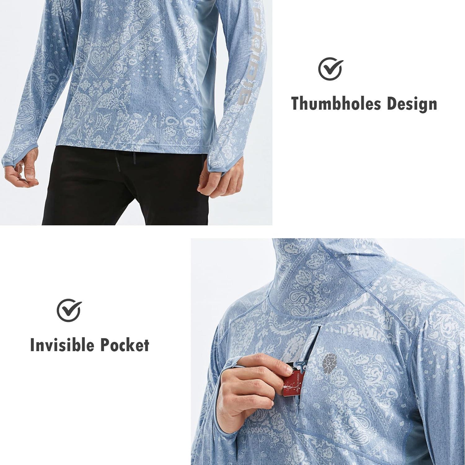 Camisa de Protección Solar para Hombre PIQIDIG UPF 50+ 3XL