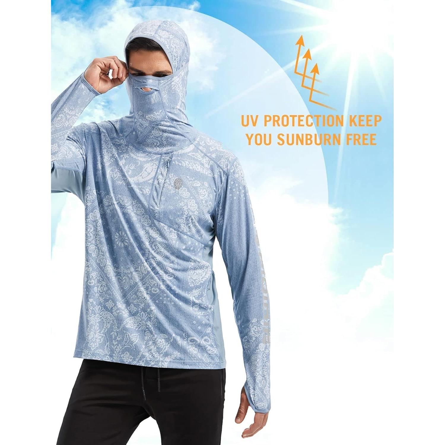 Camisa de Protección Solar para Hombre PIQIDIG UPF 50+ 3XL