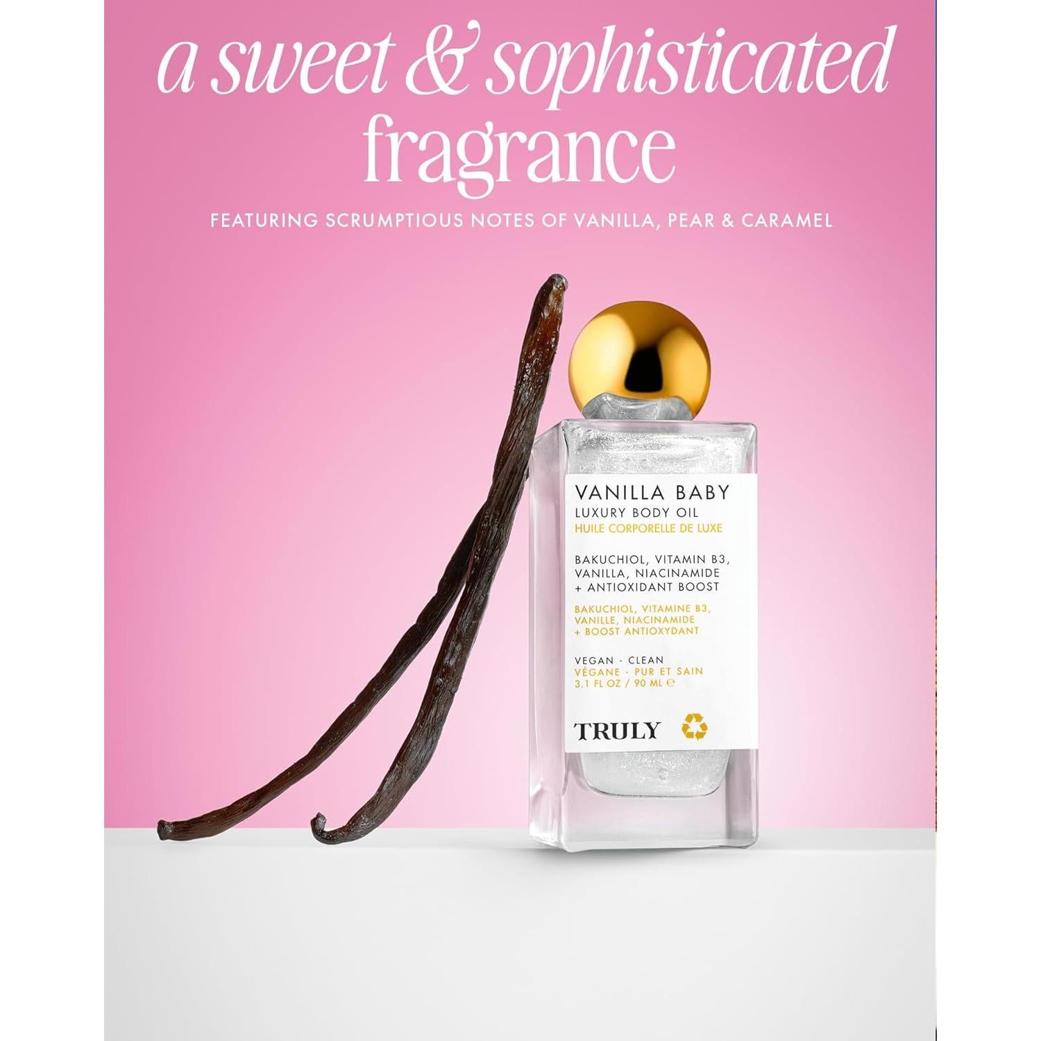 Aceite Corporal Truly Luxury Vainilla Bebé 299g Hidratante