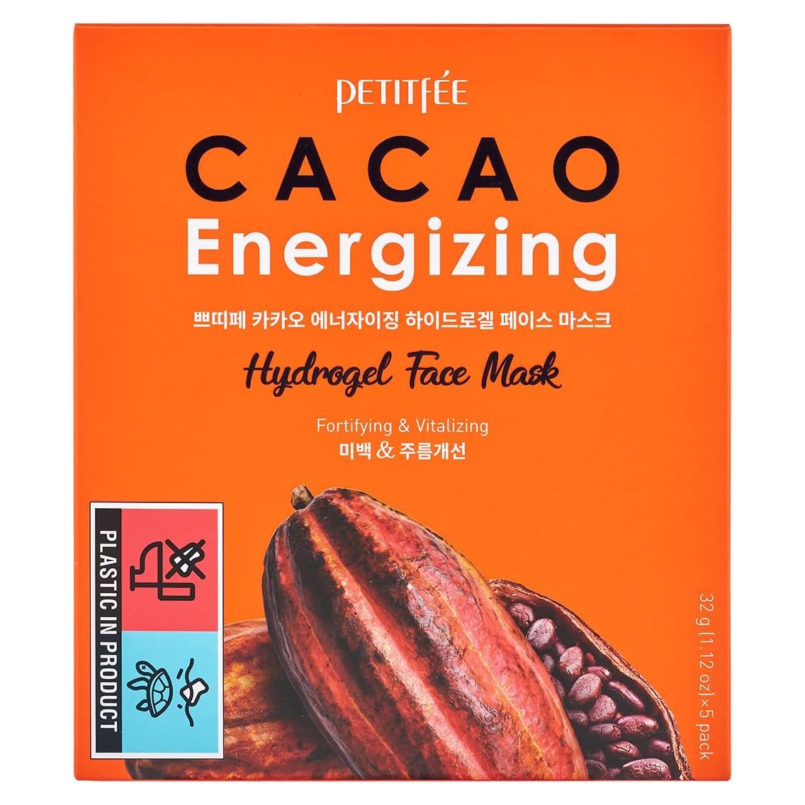 Mascarilla Facial Hidrogel Petitfee Cacao 5 Unidades 295g