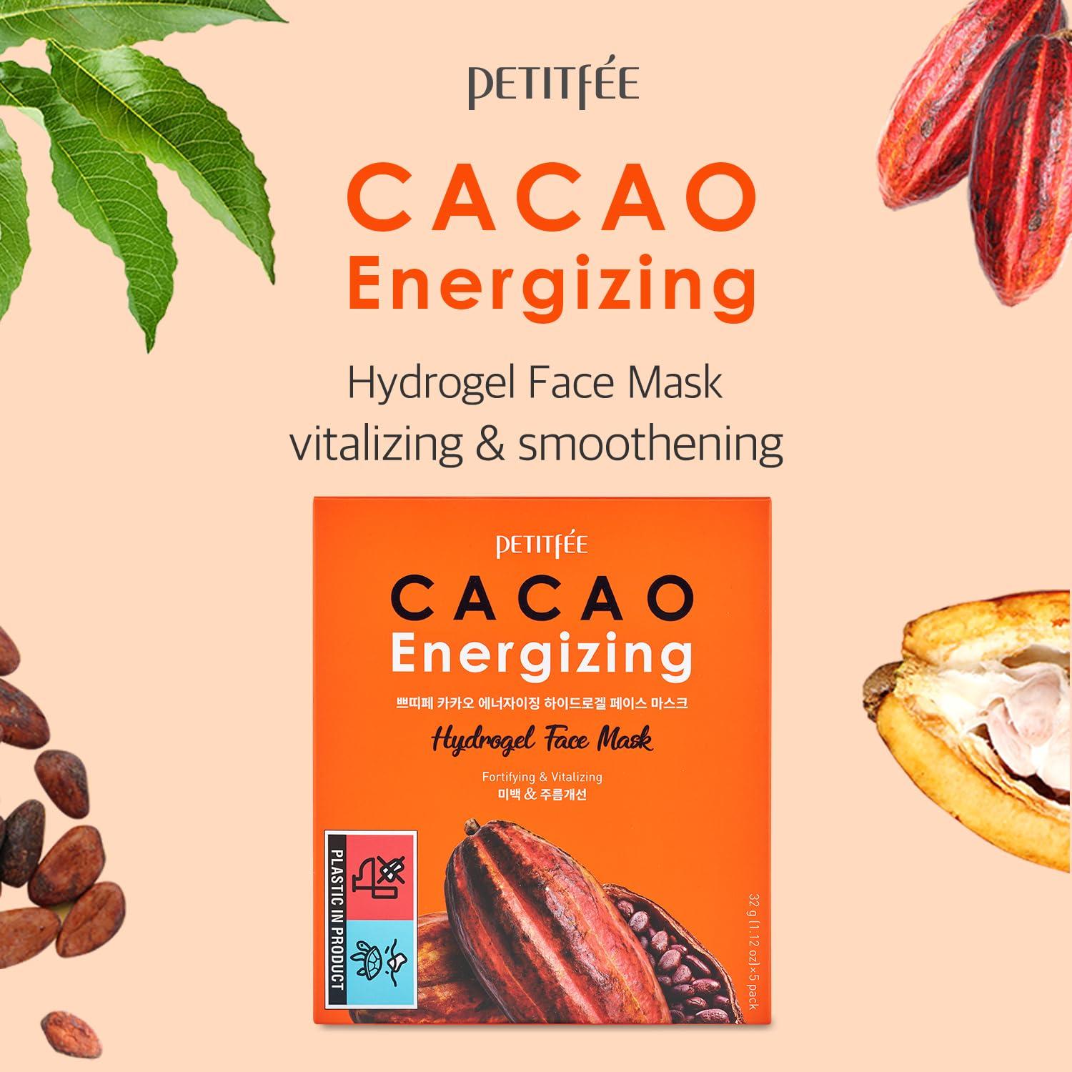 Mascarilla Facial Hidrogel Petitfee Cacao 5 Unidades 295g