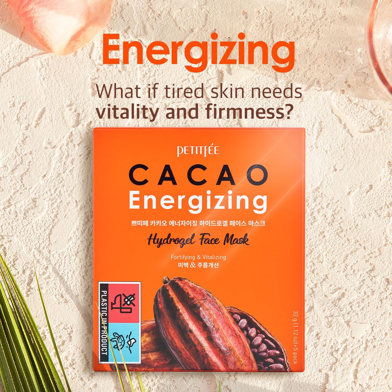 Mascarilla Facial Hidrogel Petitfee Cacao 5 Unidades 295g