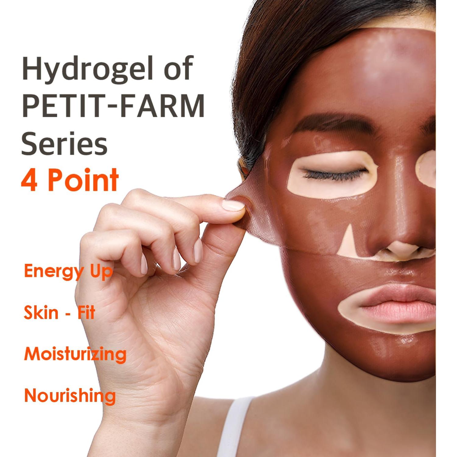 Mascarilla Facial Hidrogel Petitfee Cacao 5 Unidades 295g